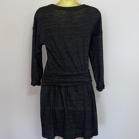 Isabel Marant Etoile Dress Charcoal Gray Mini Sweater Dress NWOT~Sz 0 - Picture 7 of 8